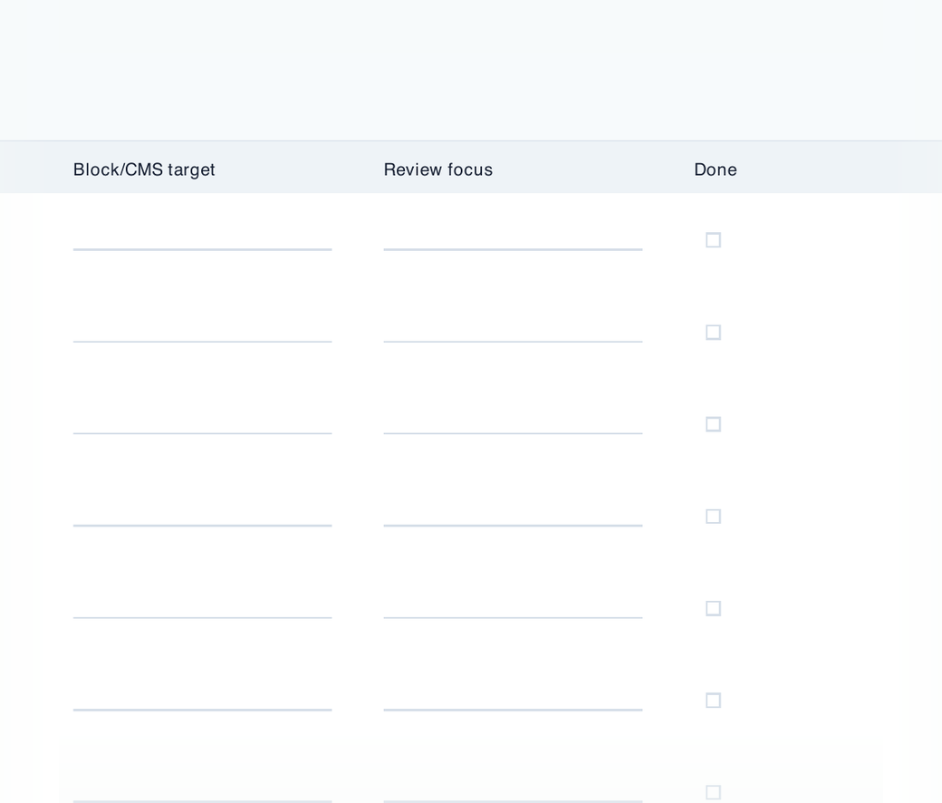 Cropped preview of the Step 2 CK weekly planning template